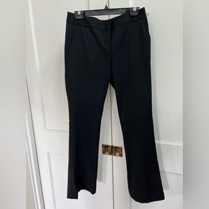 Express Columnist Slim Flare Studio Stretch  Black Dress Pants Size: 2 Short